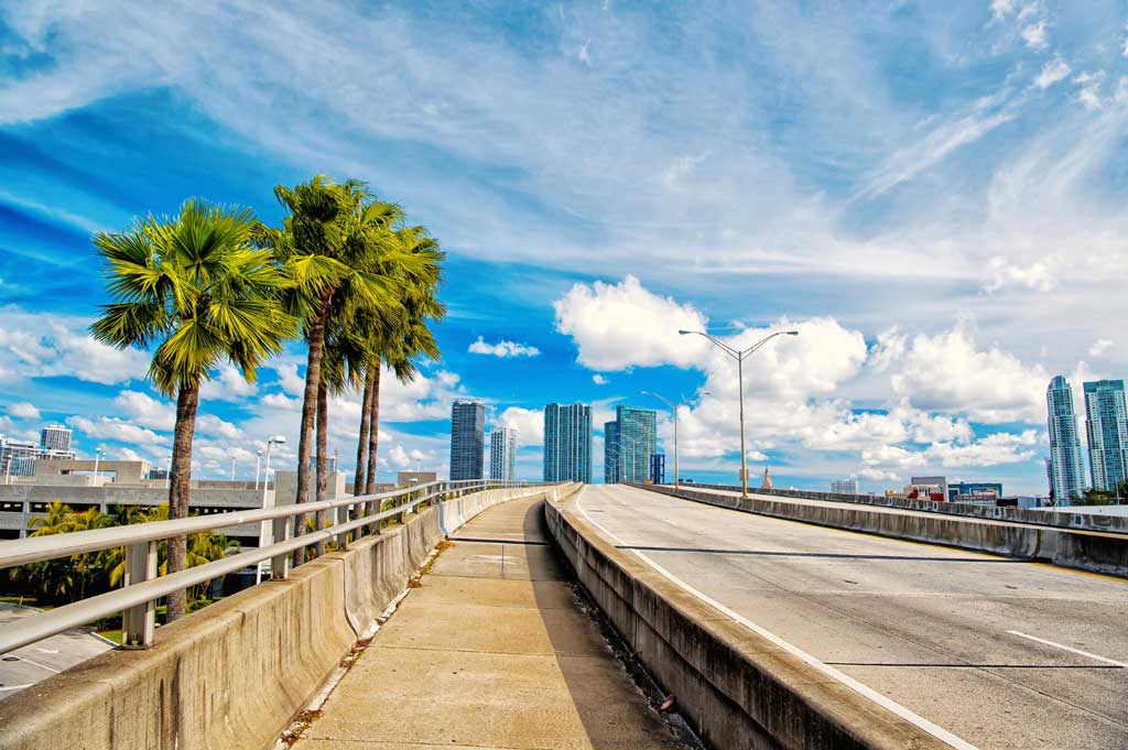 MacArthur Causeway from South Beach to Downtown