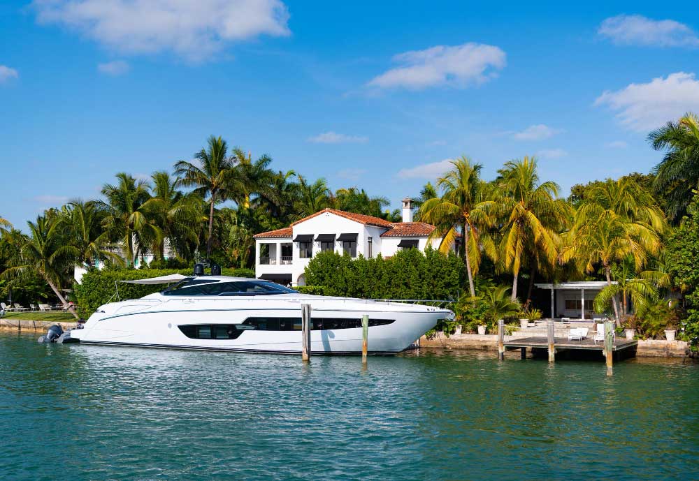 Opulent Boat and Waterfront Home in La Gorce, FL