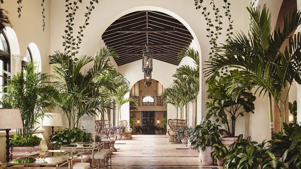 The Lobby at the Four Seasons Hotel at The Surf Club