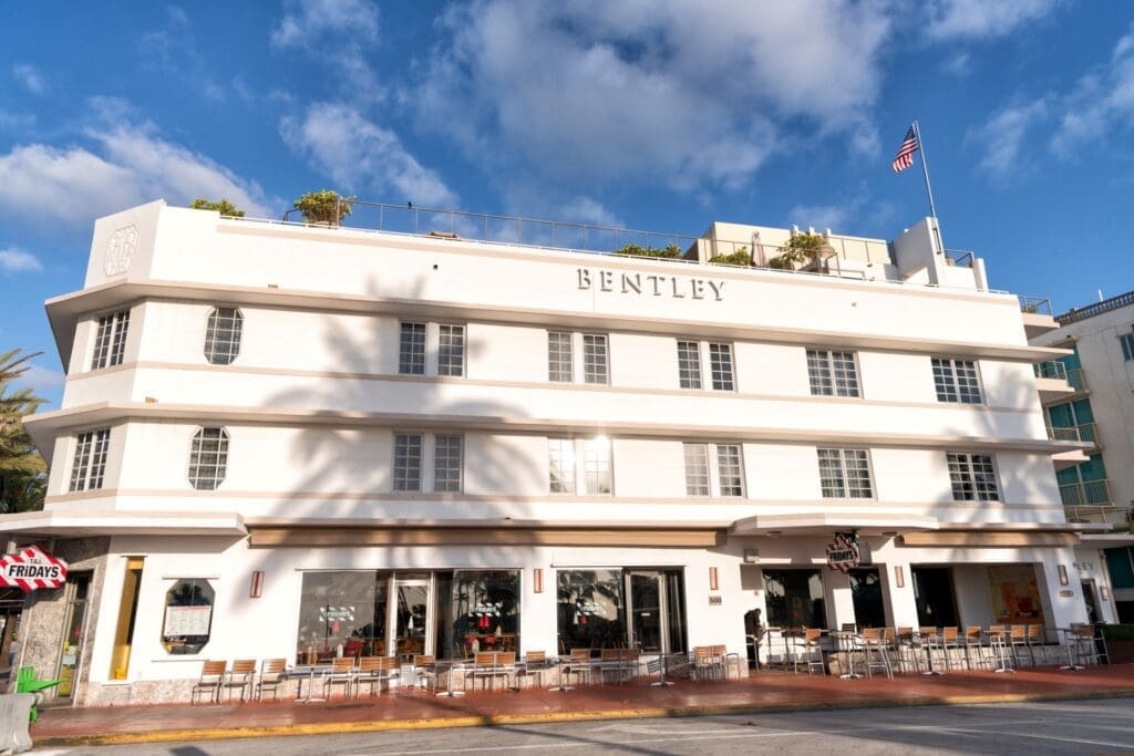 Bentley Hotel South Beach at sunset