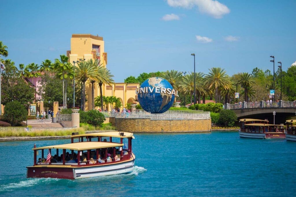 Universal Globe at Universal Studios in Orlando.