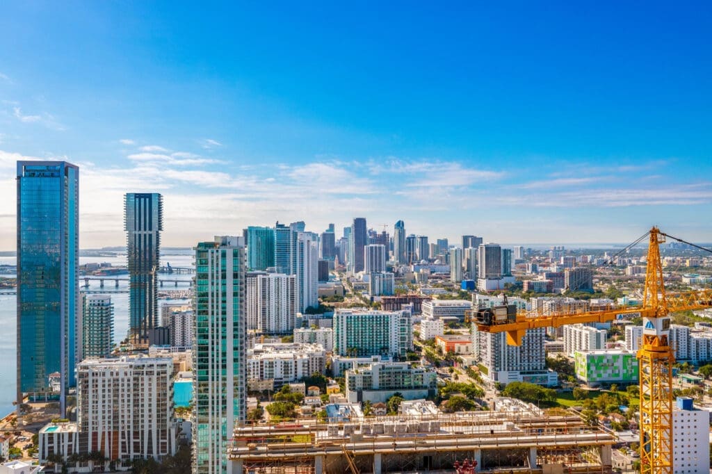 Aerial View of Miami Downtown