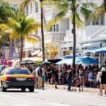 Ocean Drive buzzes with activity during the summer days.