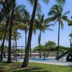 Photograph of the playground in Lummus Park.