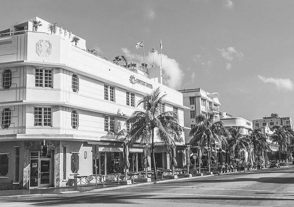 1939 photo of the former Riviera Hotel Company, now the Bentley Hotel South Beach. Image courtesy of thebentleyhotel.com.