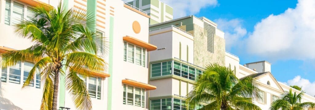 Art Deco buildings in South Beach