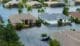 Image of Hurricane Debby Flooding Homes and Cars in Laurel Meadows Community, Sarasota, Florida