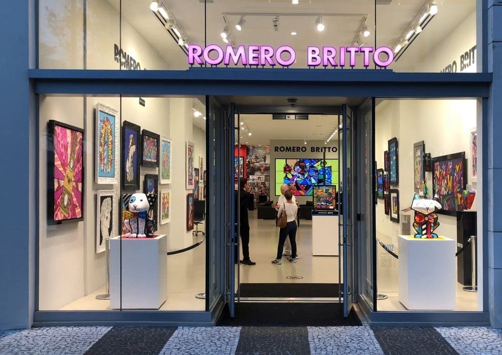 Romero Britto Art Gallery at Lincoln Road Mall