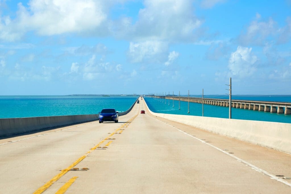 Scenic view of South Highway 1 in the Florida Keys