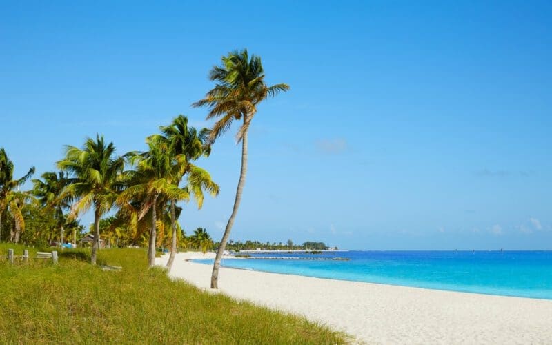 Smathers Beach in Key West, Florida