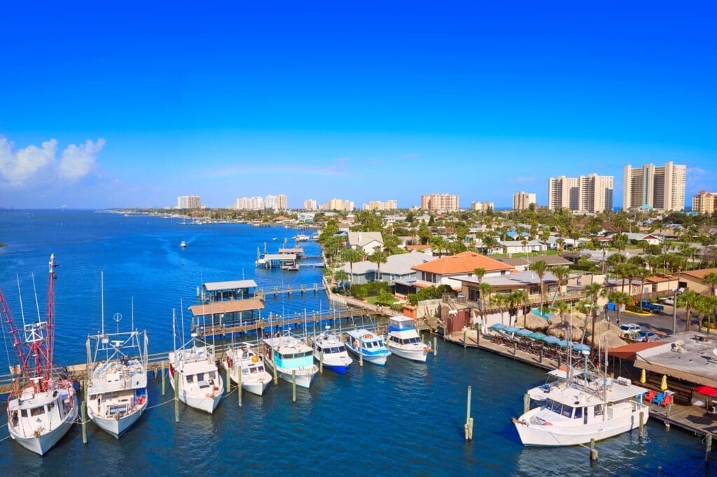 Stunning view of Daytona Beach, Florida from Port Orange