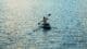 A man paddles his kayak through the waters of Coconut Grove in the early morning