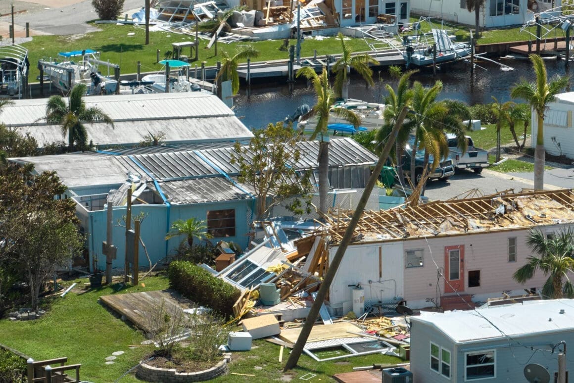 Hurricane wreaks havoc on homes in Florida neighborhood, highlighting the severe impact of natural disasters