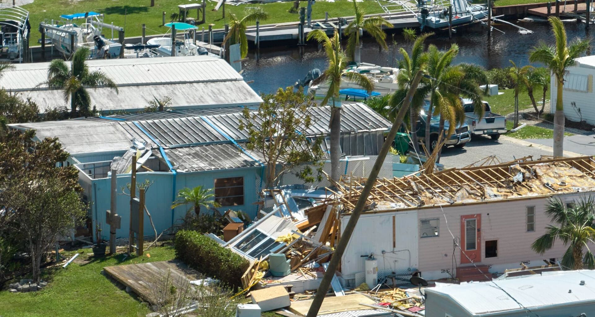 Hurricane wreaks havoc on homes in Florida neighborhood, highlighting the severe impact of natural disasters