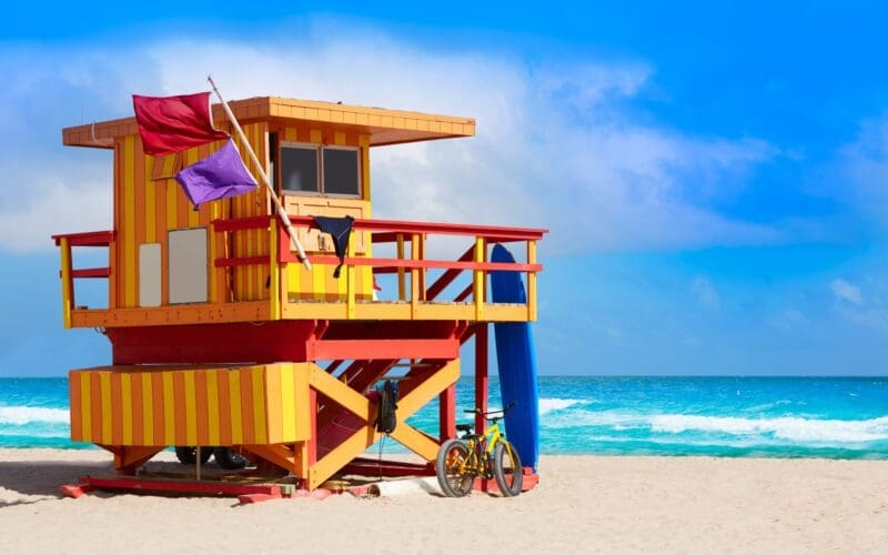 Miami beach lifeguard tower