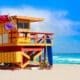 Miami beach lifeguard tower