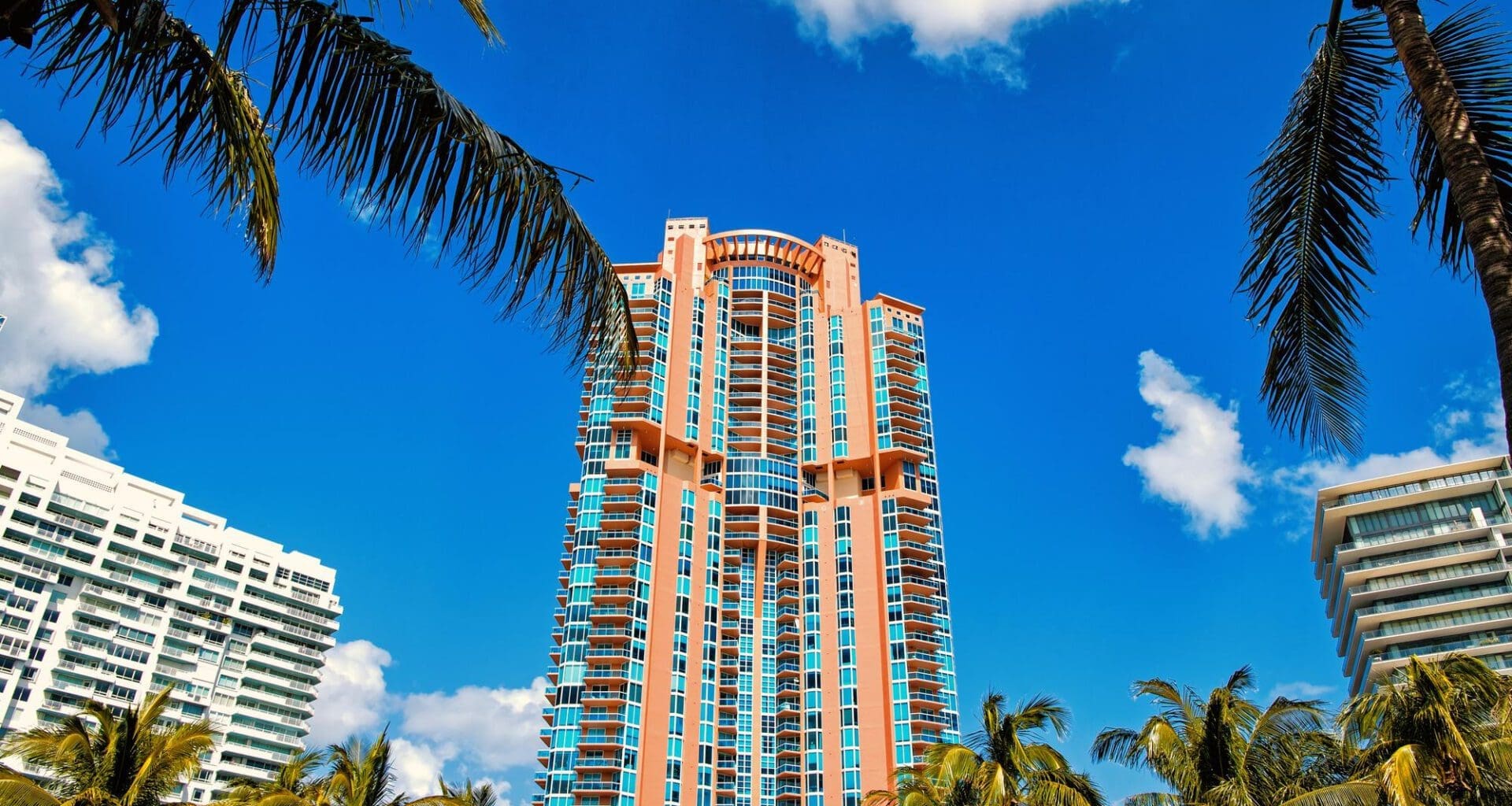 Skyscrapers in the South of Fifth area of South Beach