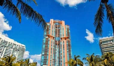 Skyscrapers in the South of Fifth area of South Beach