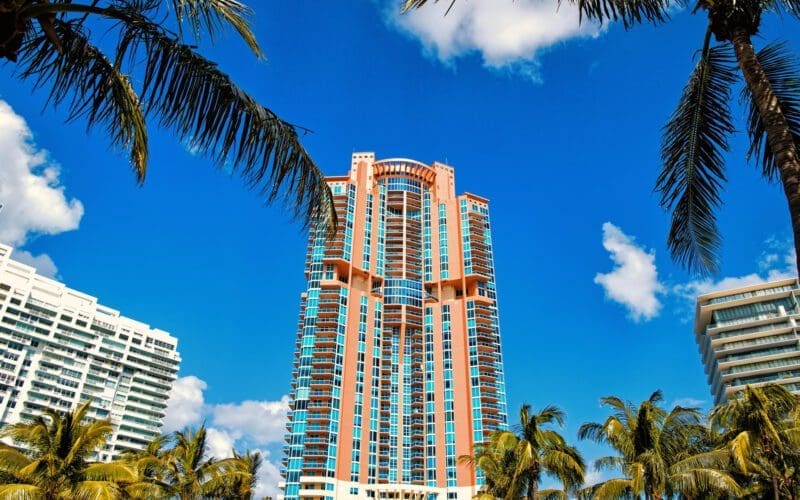 Skyscrapers in the South of Fifth area of South Beach