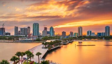 St. Pete Downtown, Florida: Bayfront Cityscape at Dusk