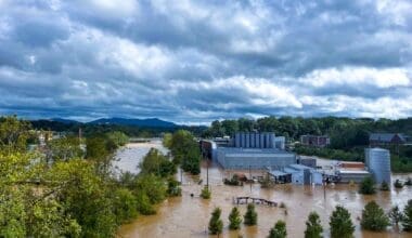 Asheville, North Carolina, experienced flooding. Photo credit NBC News