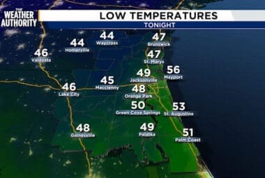Breezy with Cooler Temperatures