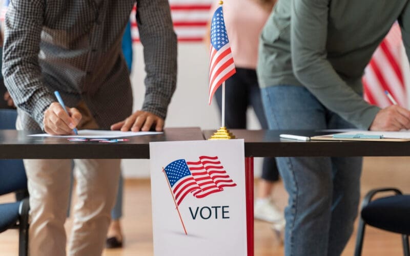 People registering to vote in the united states