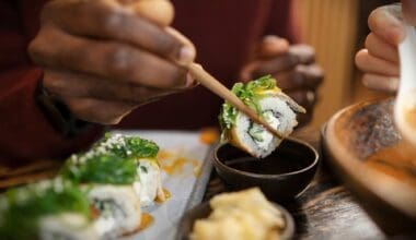 Someone savoring Japanese cuisine at a restaurant in Kyoto