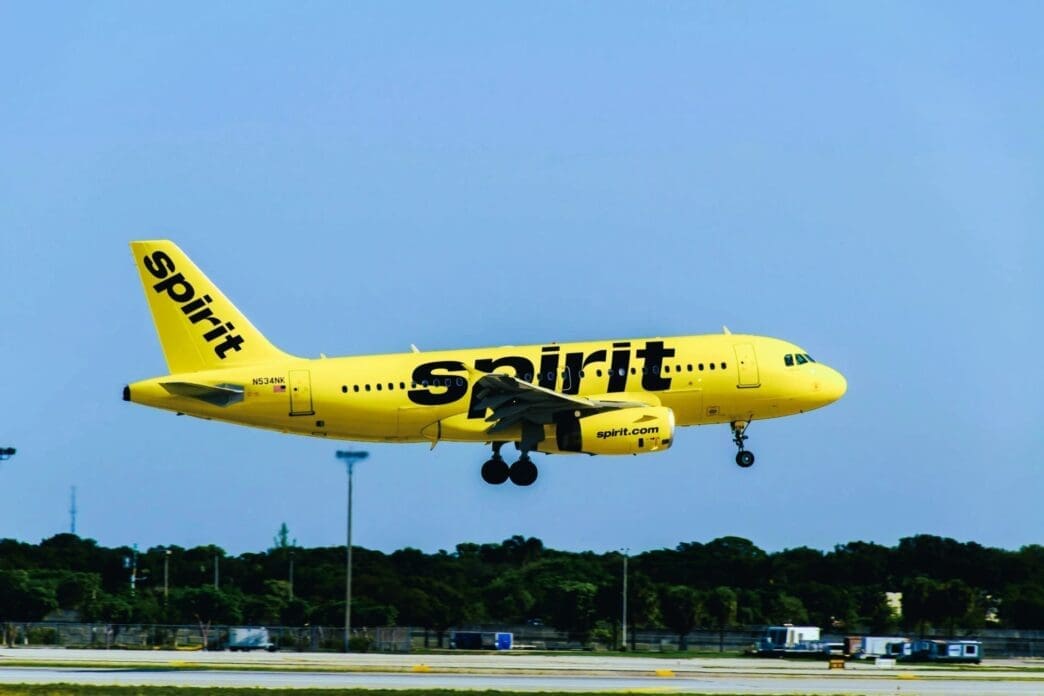 Spirit Airlines Plane Landing