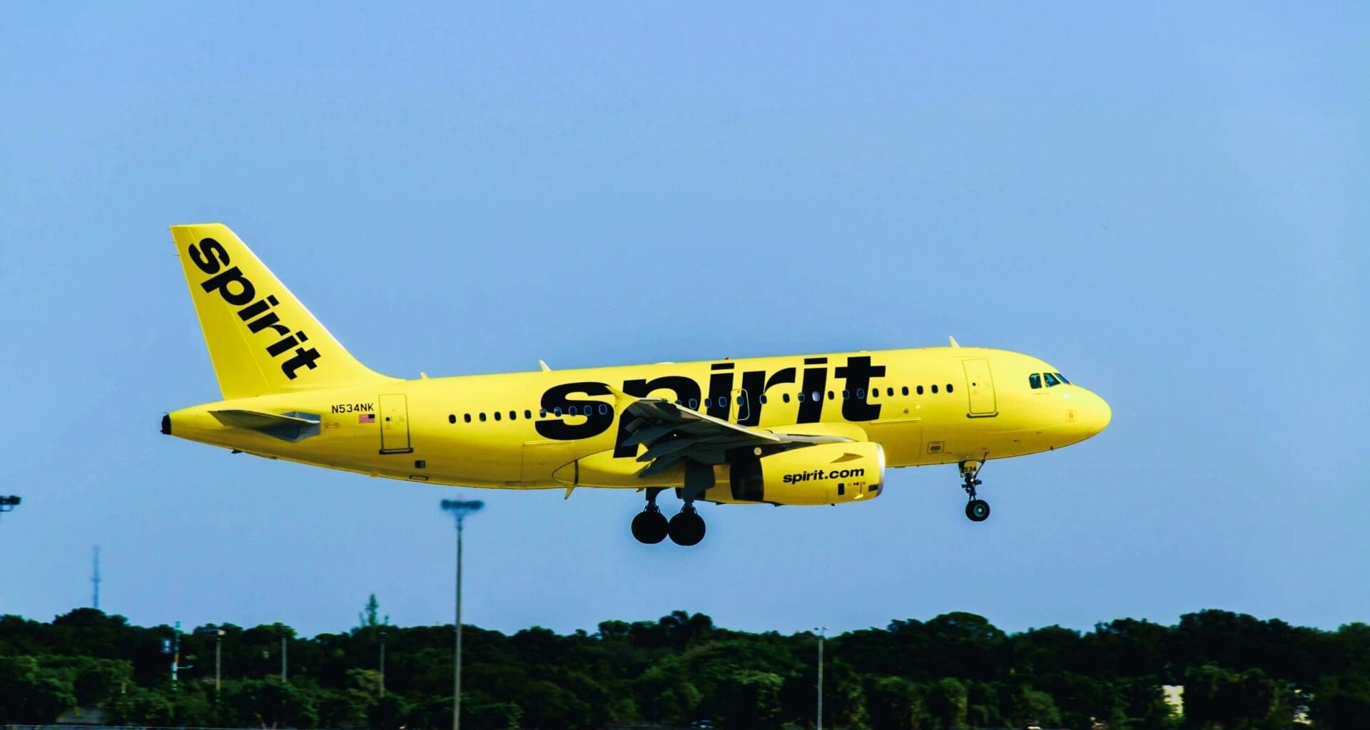 Spirit Airlines Plane Landing