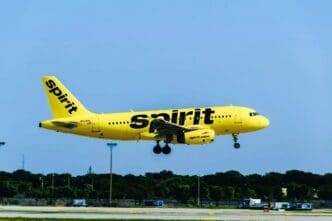 Spirit Airlines Plane Landing