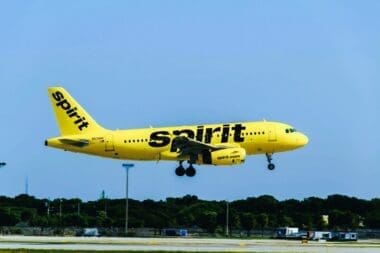 Spirit Airlines Plane Landing