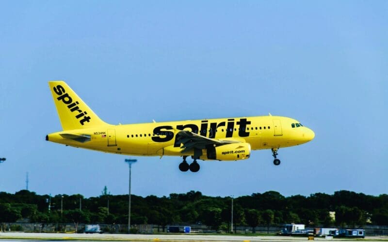 Spirit Airlines Plane Landing