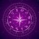 Zodiac wheel on a space background