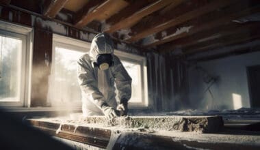 An image depicting an asbestos inspection