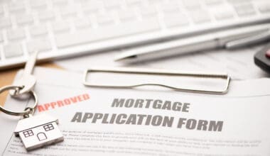 Approved mortgage loan agreement application