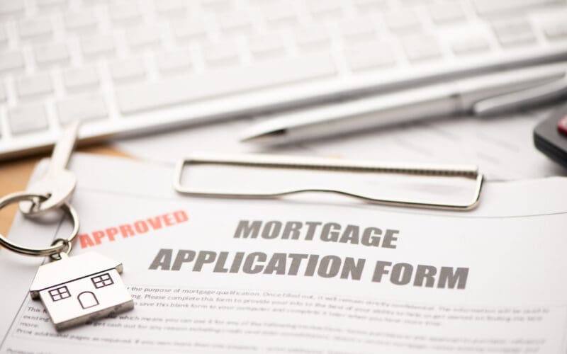 Approved mortgage loan agreement application