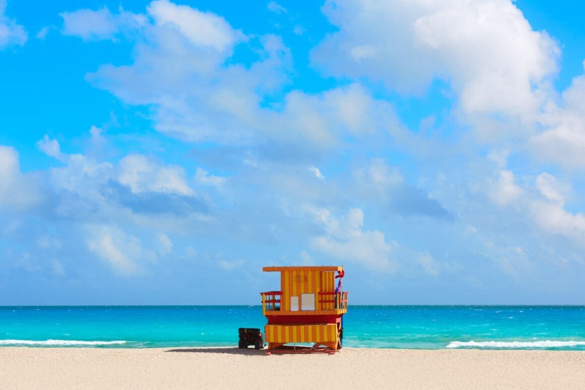 Baywatch tower at Miami South Beach