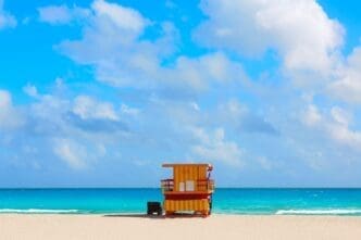 Baywatch tower at Miami South Beach