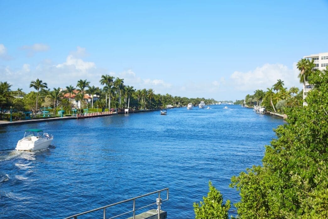 Channel at Delray Beach and Gulf Stream, Florida