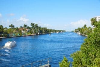 Channel at Delray Beach and Gulf Stream, Florida