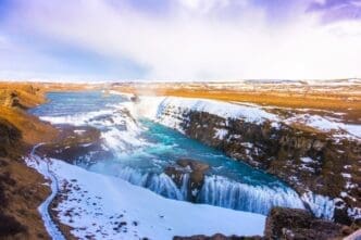 Gullfoss Waterfall near Reykjavik, Iceland