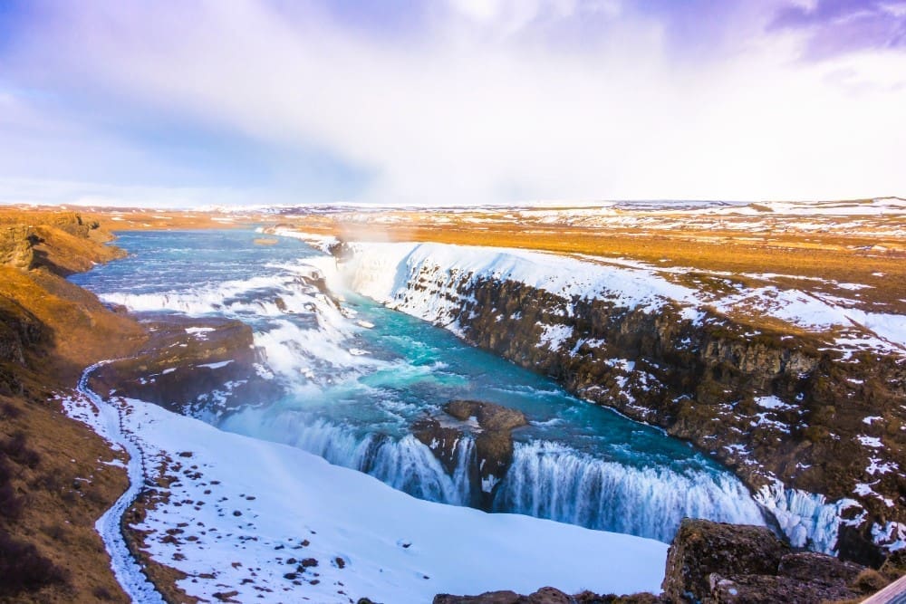 Gullfoss Waterfall near Reykjavik, Iceland