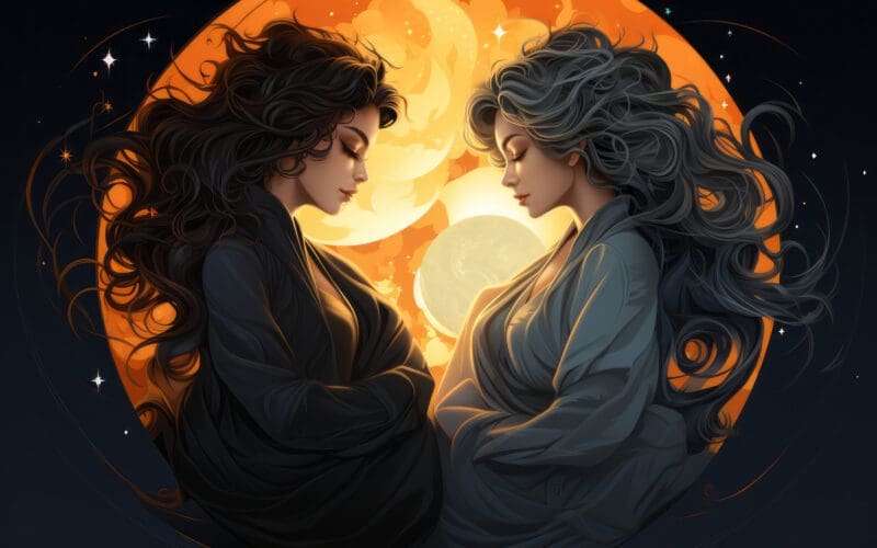 Illustrated representation of the Gemini Zodiac Sign