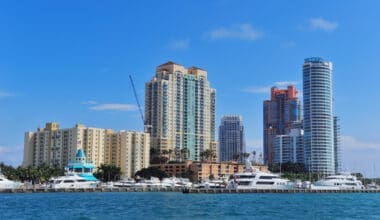 Image featuring the Marina at Miami Beach with the South Beach skyline in the background