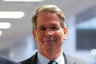 Treasury secretary nominee Scott Bessent at the U.S. Capitol in Washington