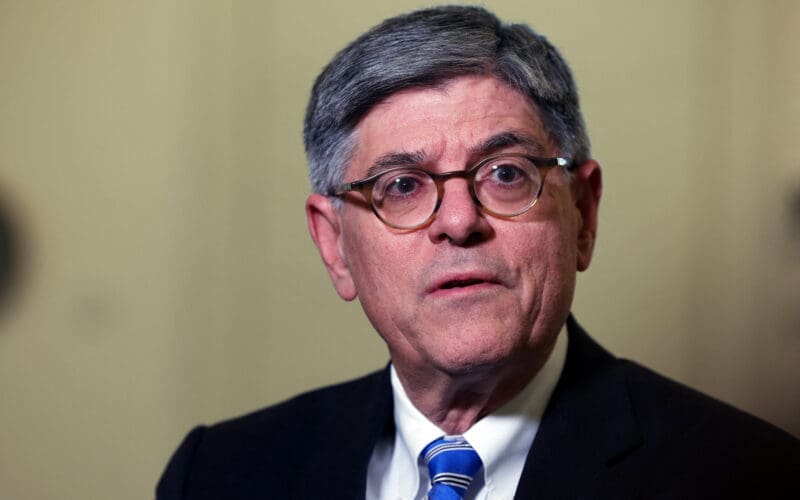 U.S. Ambassador to Israel Jack Lew looks on during an interview with Reuters in Jerusalem