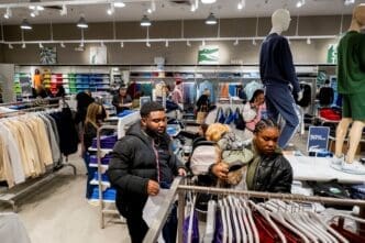 Retailers compete to attract shoppers on Black Friday in New York