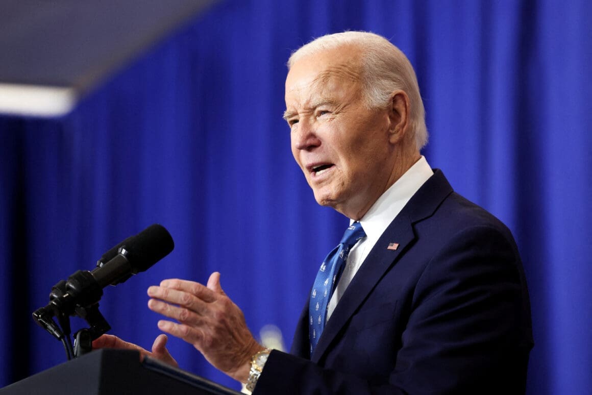 U.S. President Joe Biden visits the Department of Labor, in Washington