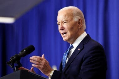 U.S. President Joe Biden visits the Department of Labor, in Washington